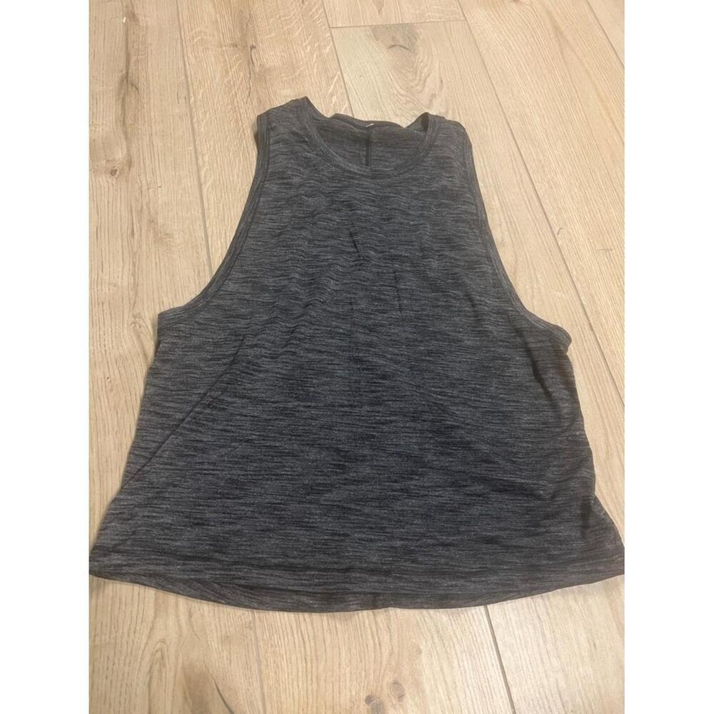 lululemon athletica Charcoal Heather Muscle Tank
 Sleeveless muscle tee designed